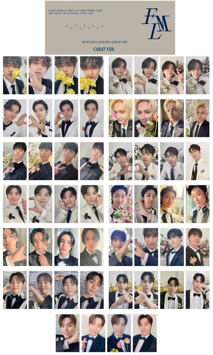 DIECISIETE FML CARAT ver. Fotografía oficial MINGYU WONWOO JEONGHAN LOS 8 S.COUPS 