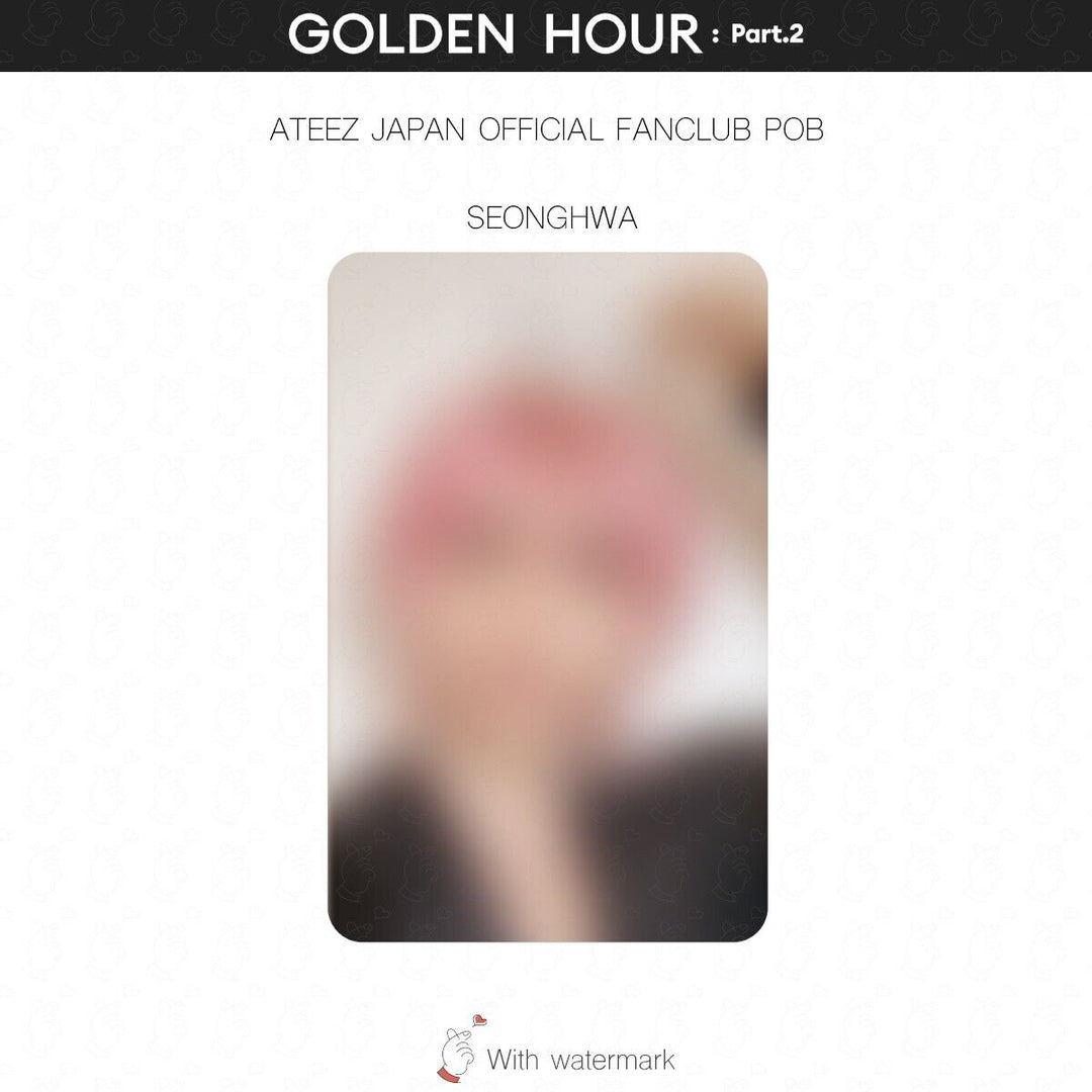 PRE ATEEZ GOLDEN HOUR Part.2 JAPAN STORE BENEFIT POB PHOTOCARD JPFC UMS HMV pt2