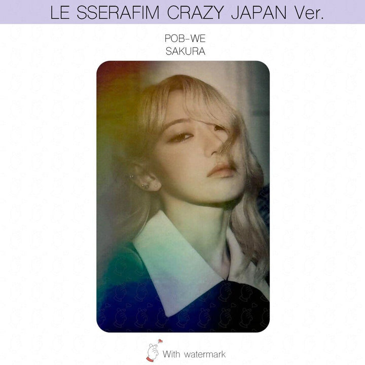 LE SSERAFIM CRAZY JAPAN ver. ALBUM POB LUCKY DRAW PHOTOCARD WEVERSE UMS HMV UNIT