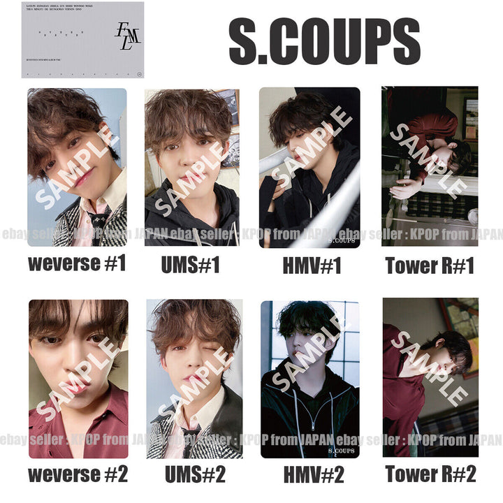 S.COUPS SEVENTEEN FML POB photocard CARAT weverse UMS HMV Tower records