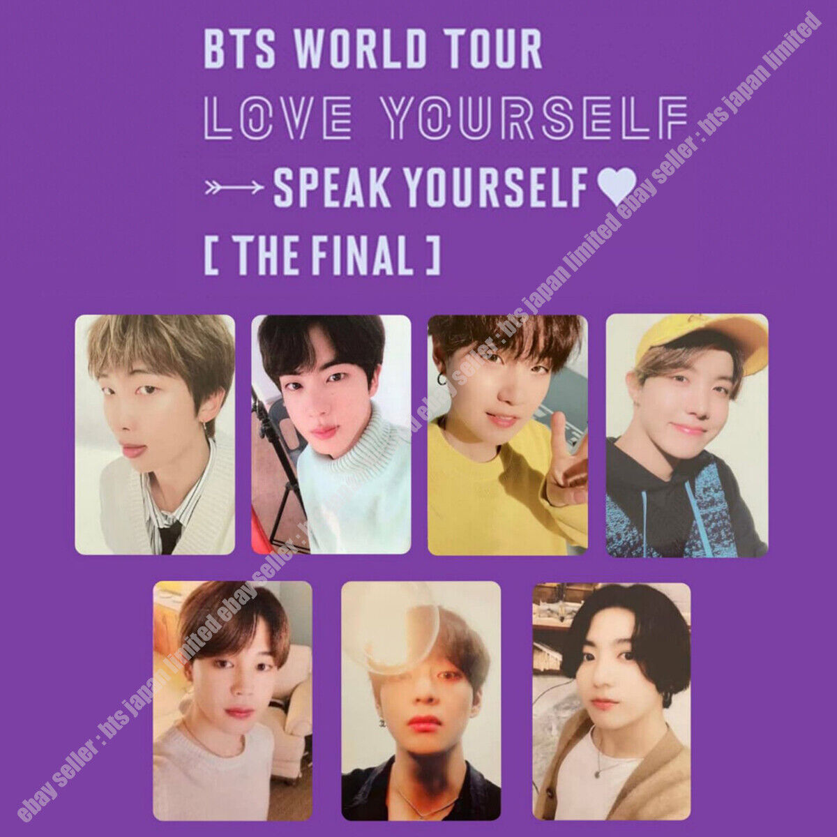 BTS Love Yourself SYS Final DIGITAL CODE Photocard RM JIN SUGA JIMIN V –  world-store