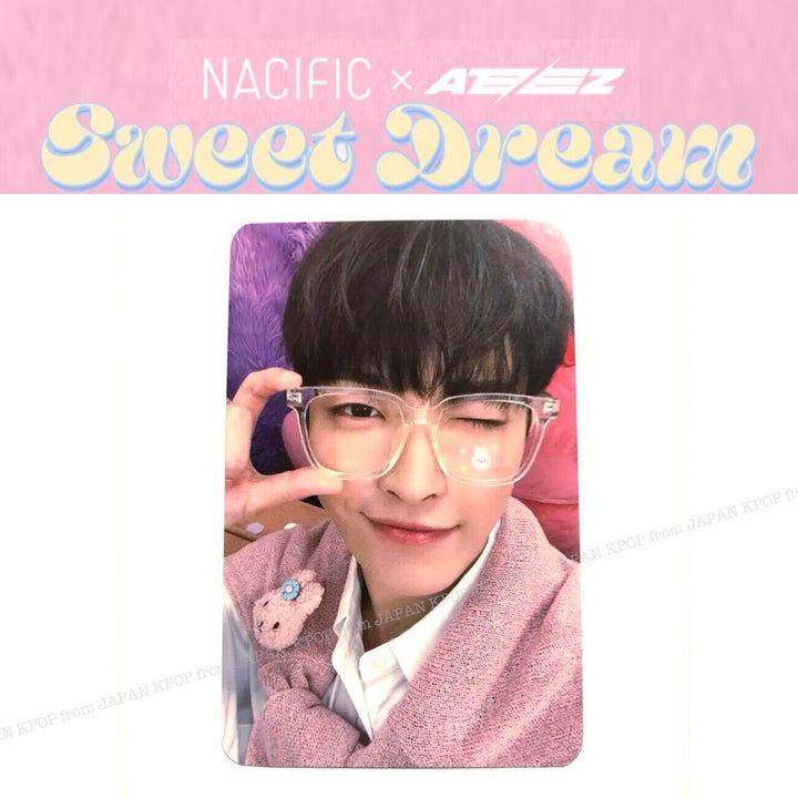 ATEEZ x NACIFIC 7TH SWEET DREAM OFFICIAL PHOTOCARD SEONGHWA MINGI HONGJOONG SAN