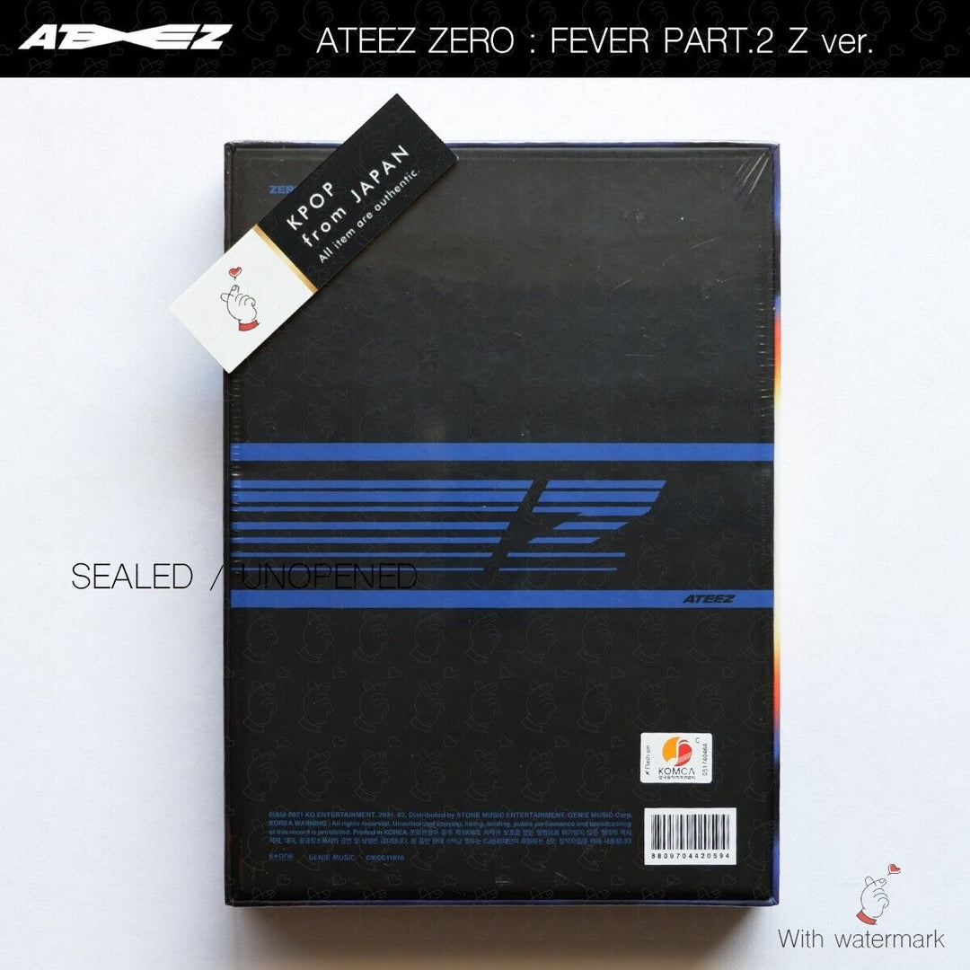 SEALED ATEEZ Zero Fever Part.2 A ver. Z ver. DIARY ver. 3Types Full Set