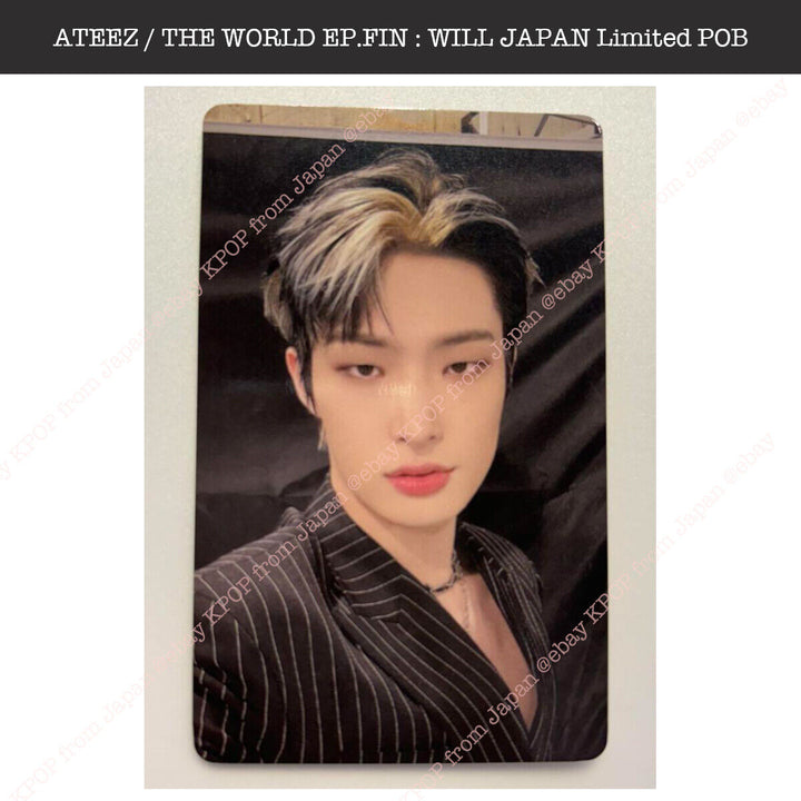 ATEEZ THE WORLD EP.FIN : WILL Tower record Japan Lucky draw Loto Photocard PC