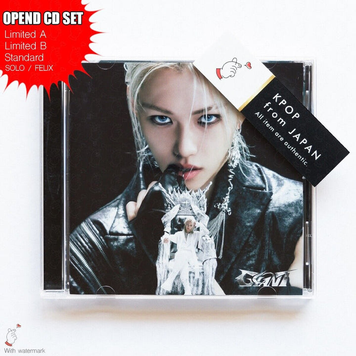 OPENED FELIX STRAY KIDS GIANT LIMITED A , B , STANDARD , SOLO 4CD SET JAPAN