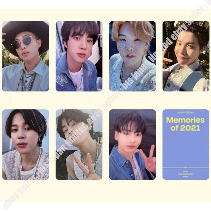 BTS Memories 2021 Official photocard RM JIN SUGA J-HOPE JIMIN V JUNGKOOK Taehyun