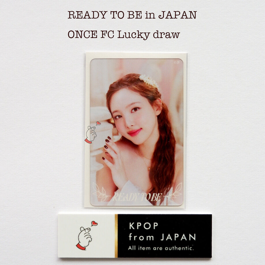 TWICE WORLD TOUR ' READY TO BE ' in JAPAN ONCE FC Lucky draw official photocard