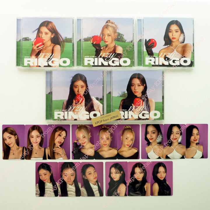 ITZY RINGO MIDZY JAPÓN ver. CD Photocard Yeji Yuna Lia Ryujin Chaeryeong ÁLBUM 