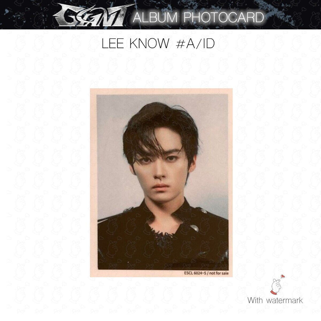 LEE KNOW STRAY KIDS GIANT JAPAN ALBUM PHOTOCARD POB LUCKY DRAW SOLO SONY