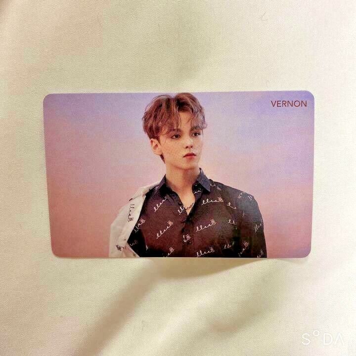 SEVENTEEN OFFICIAL FALLIN' FLOWER HMV LIMITED Photocard BLUE Ver.