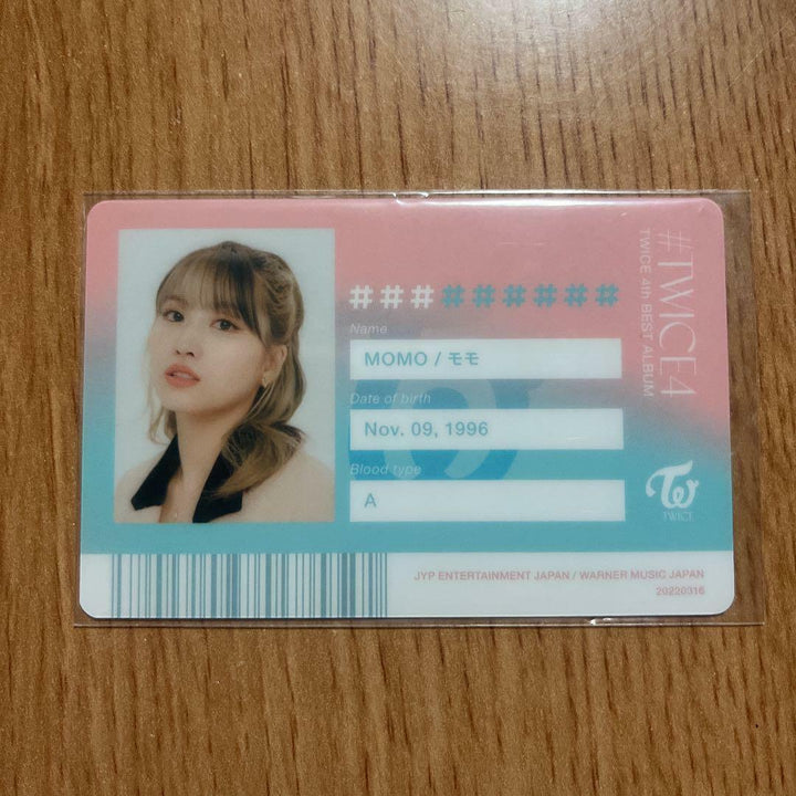 TWICE TWICE4 Official Photocard PC Momo Mina Jihyo Sana Jeongyeon Tzuyu Dahyun