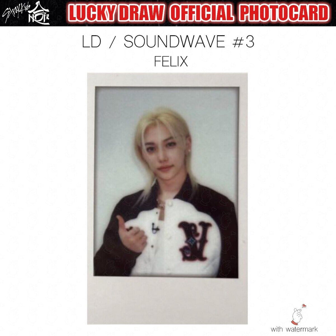 PRE STRAY KIDS HOP LUCKY DRAW SOUNDWAVE POP-UP OFFICIAL PHOTOCARD POLAROID POPUP