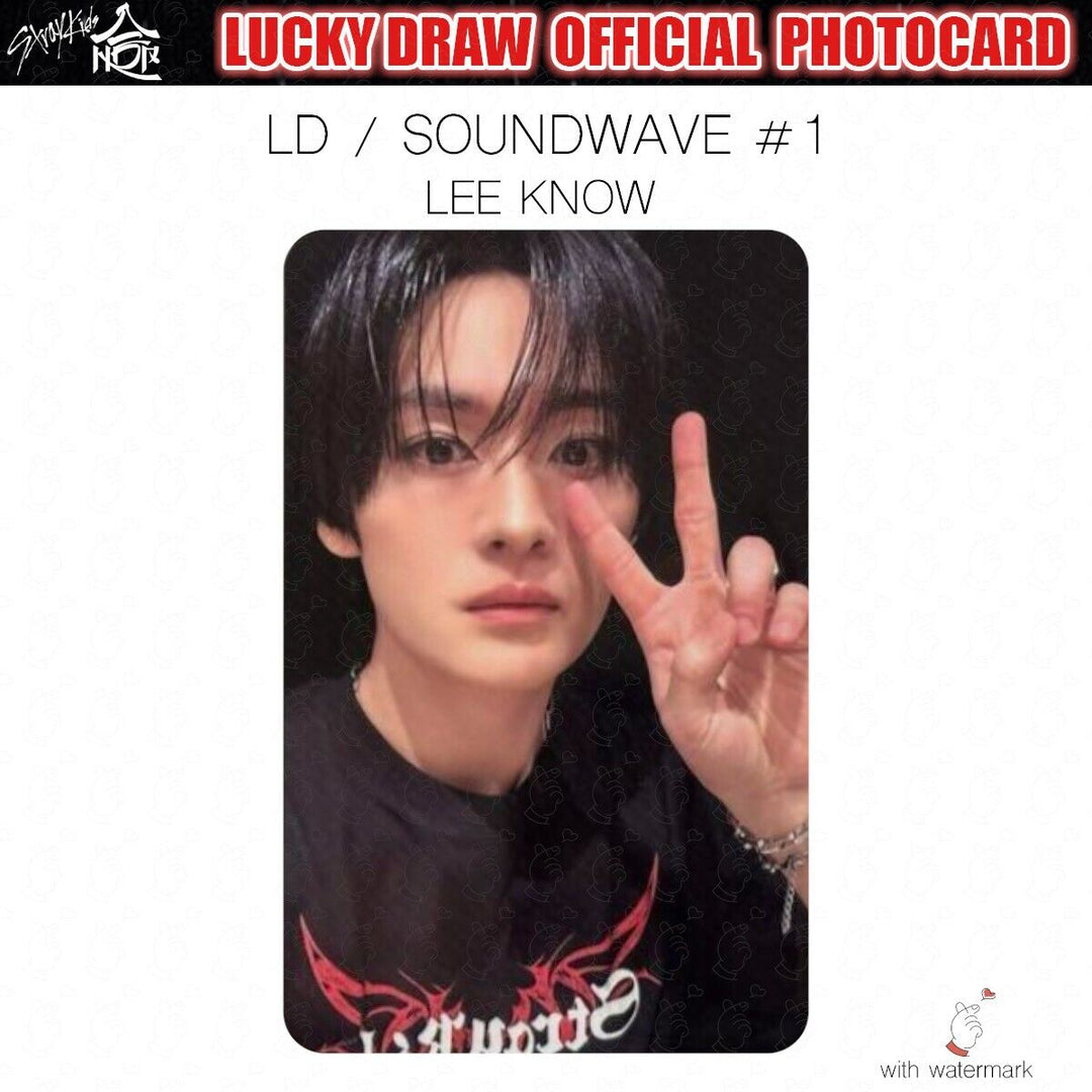 PRE STRAY KIDS HOP LUCKY DRAW SOUNDWAVE POP-UP OFFICIAL PHOTOCARD POLAROID POPUP