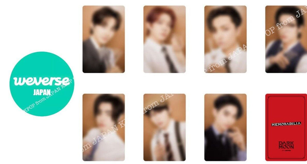 PRE ENHYPEN DARK MOON MEMORABILIA Weverse japan UMS Lucky draw Photocard