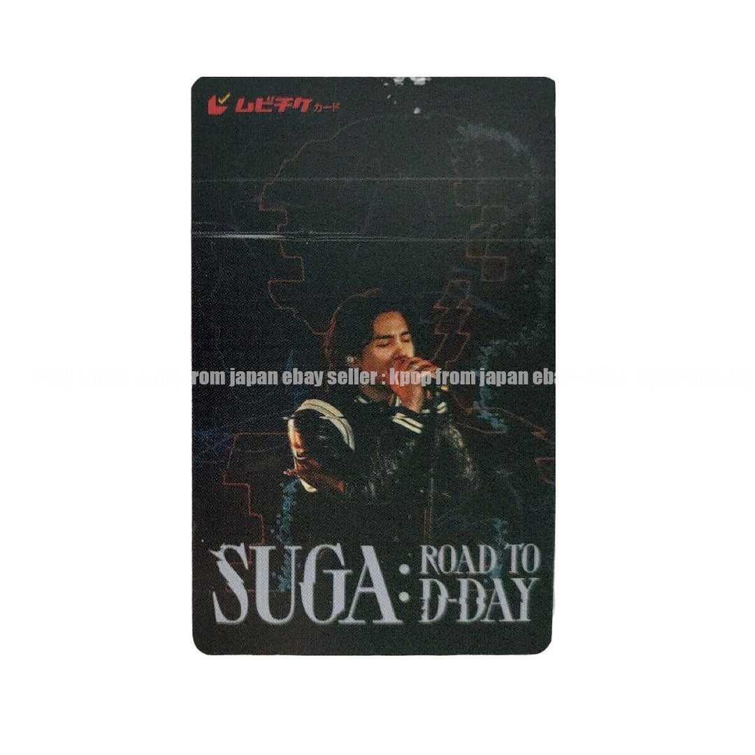 SUGA ROAD TO D-DAY Movie JAPAN Tarjeta fotográfica oficial limitada 1.a 2.a tarjeta fotográfica POB 