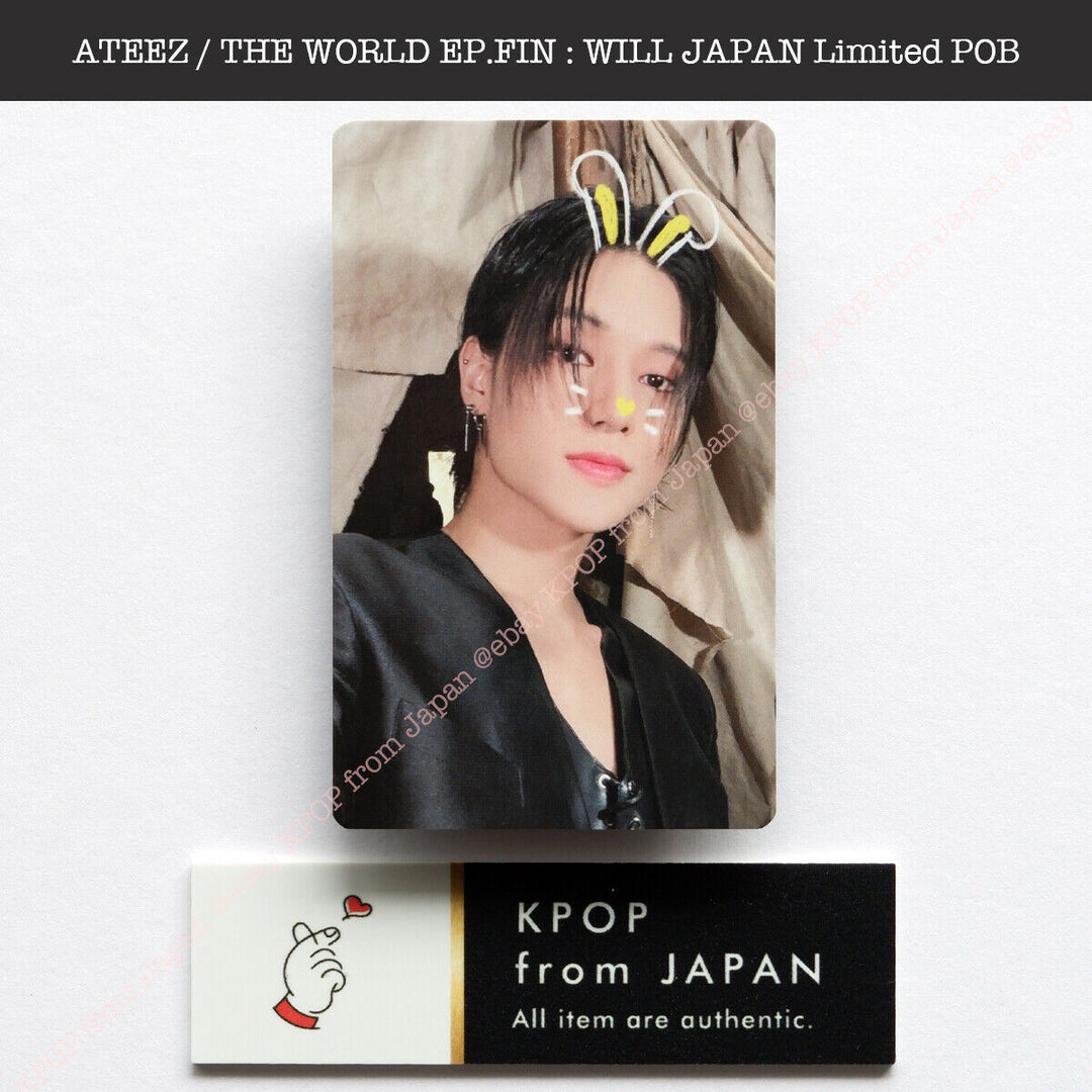 ATEEZ THE WORLD EP.FIN : WILL Japan POB Official Photocard Tower record HMV JPFC