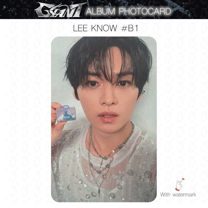 LEE KNOW STRAY KIDS GIANT JAPAN ALBUM PHOTOCARD POB LUCKY DRAW SOLO SONY