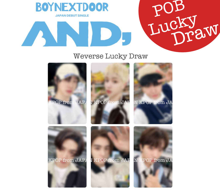 PRE BOYNEXTDOOR AND, Japan POB Benefit Lucky draw Photocard weverse UMS