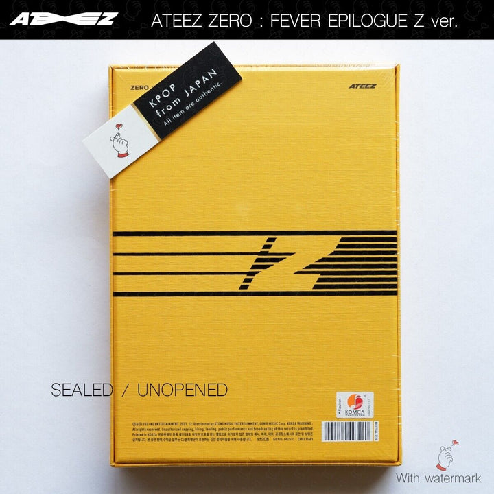 SEALED ATEEZ Zero Fever Epilogue A ver. Z ver. DIARY ver. 3Types Full Set