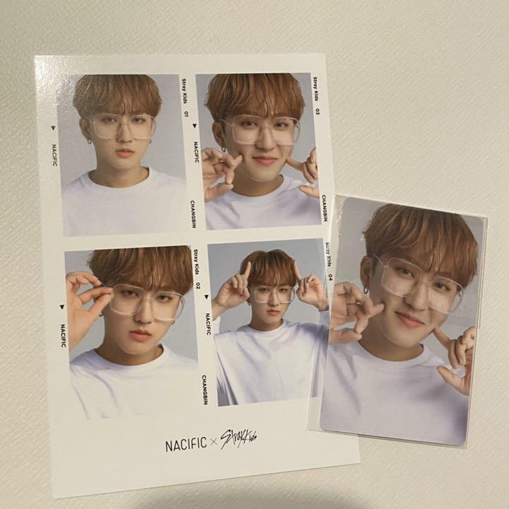 Stray Kids Changbin NACIFIC Beneficios Tarjeta fotográfica oficial de 4 cortes Tarjeta fotográfica PC 