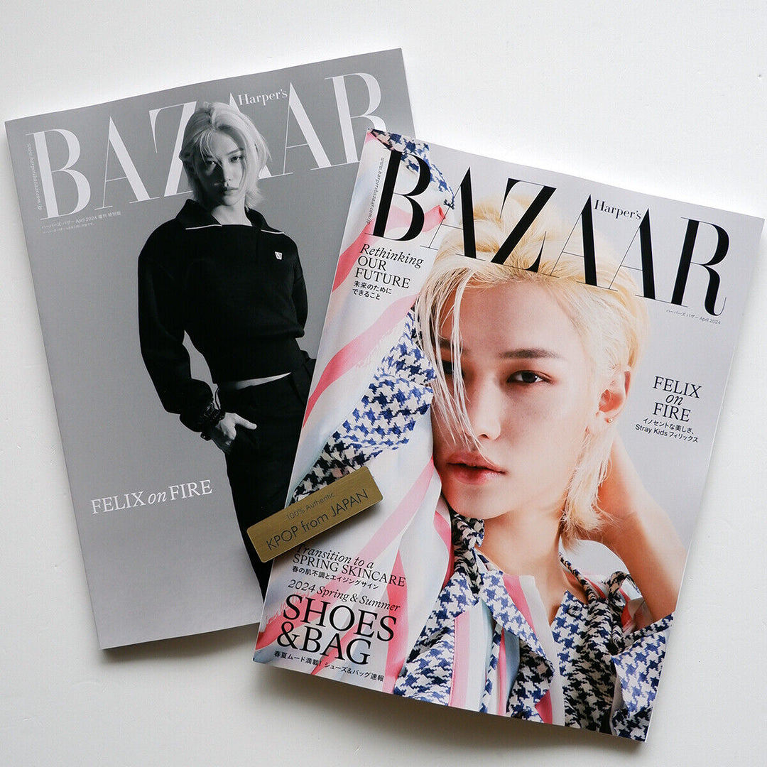 Harper's BAZAAR FELIX from Stray kids 2 books set Japanese Magazine