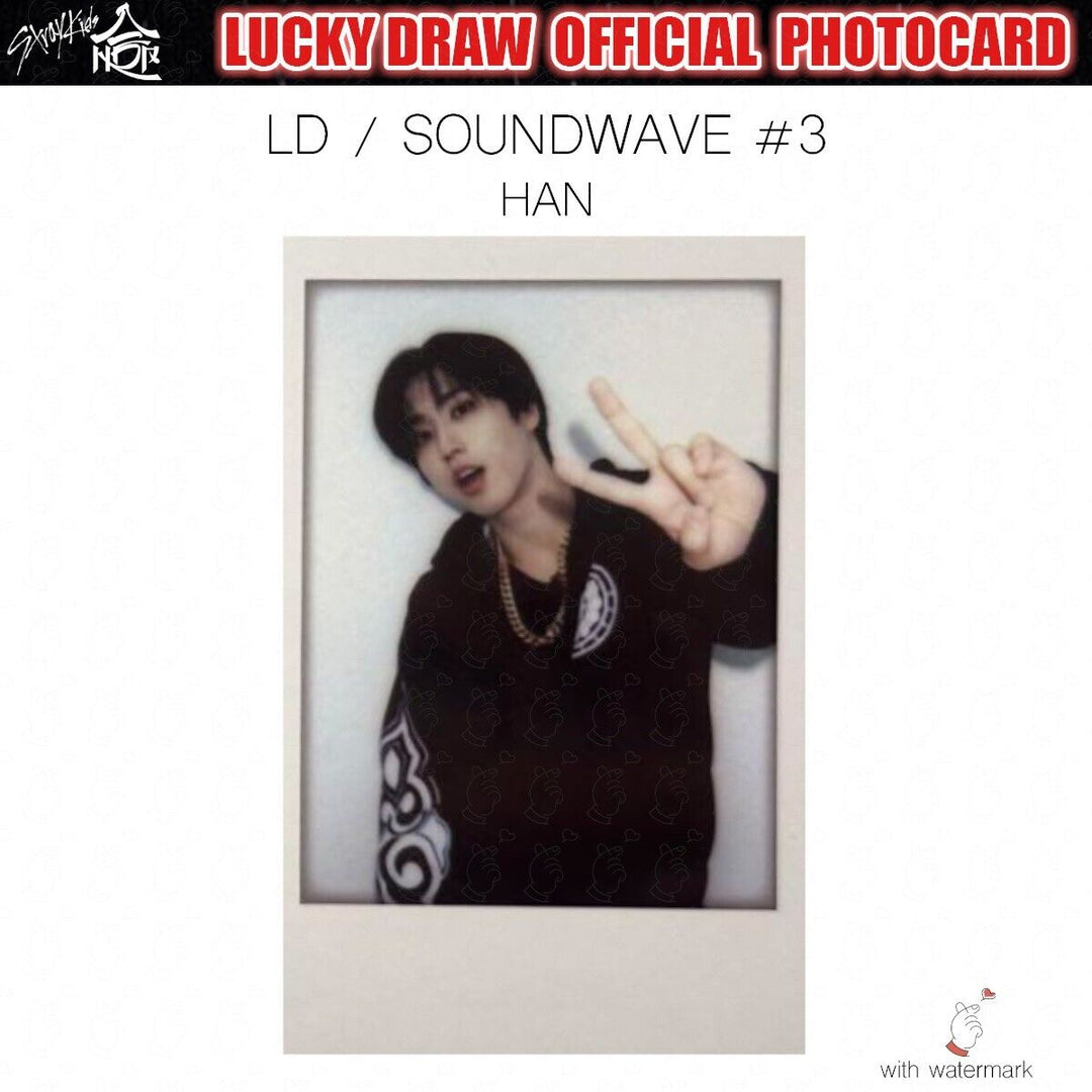 PRE STRAY KIDS HOP LUCKY DRAW SOUNDWAVE POP-UP OFFICIAL PHOTOCARD POLAROID POPUP