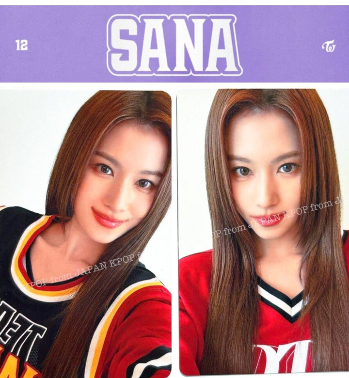 SANA set TWICE 5TH WORLD TOUR 'READY TO BE' in JAPAN SPECIAL SLOGAN Photocard