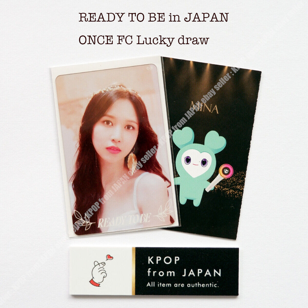 TWICE WORLD TOUR 'READY TO BE' en JAPÓN ONCE FC Tarjeta fotográfica oficial del sorteo 