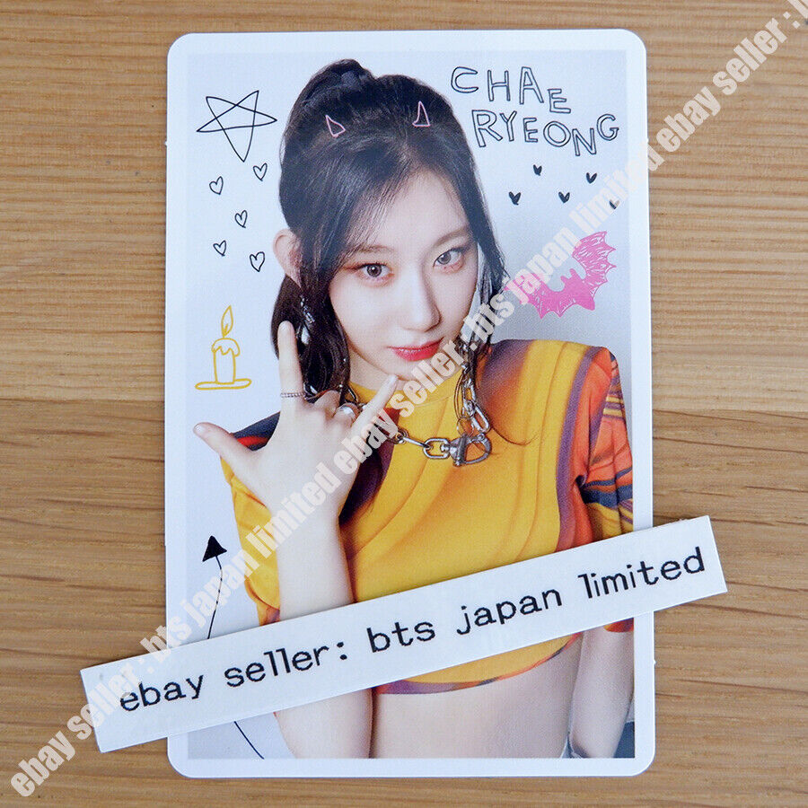 ITZY Chaeryeong Blah Blah Blah Photocard AB Normal Japón FC MIDZY Tarjeta fotográfica 