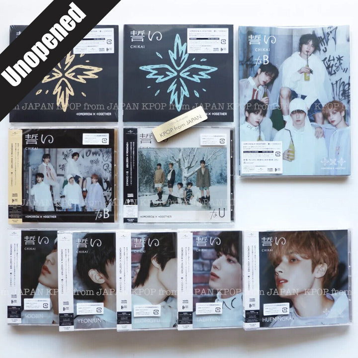 TXT JAPAN CHIKAI CD + Store Benefit Photocard POB Weverse UMS Tower Record