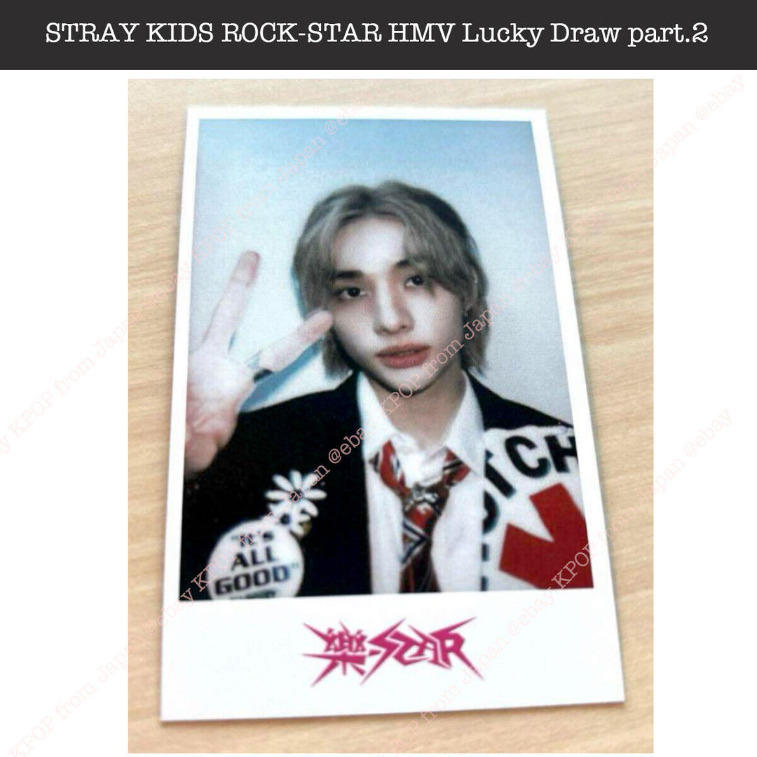 Stray kids ROCK-STAR Japan Limited HMV Sorteo parte.2 Tarjeta fotográfica oficial 