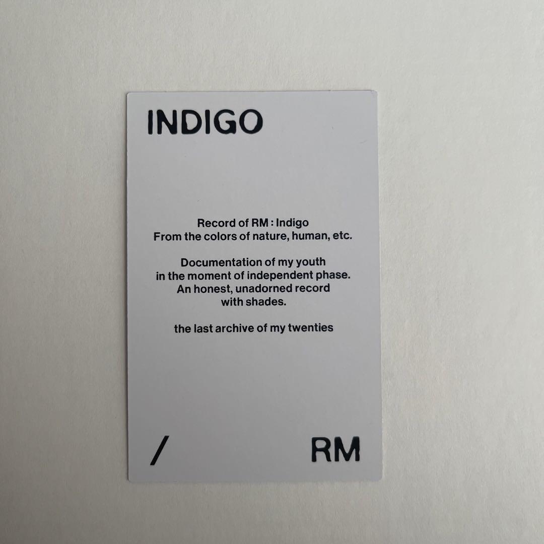 BTS RM Indigo Book Edition, Edición postal Photocard JPFC UMS weverse POB 