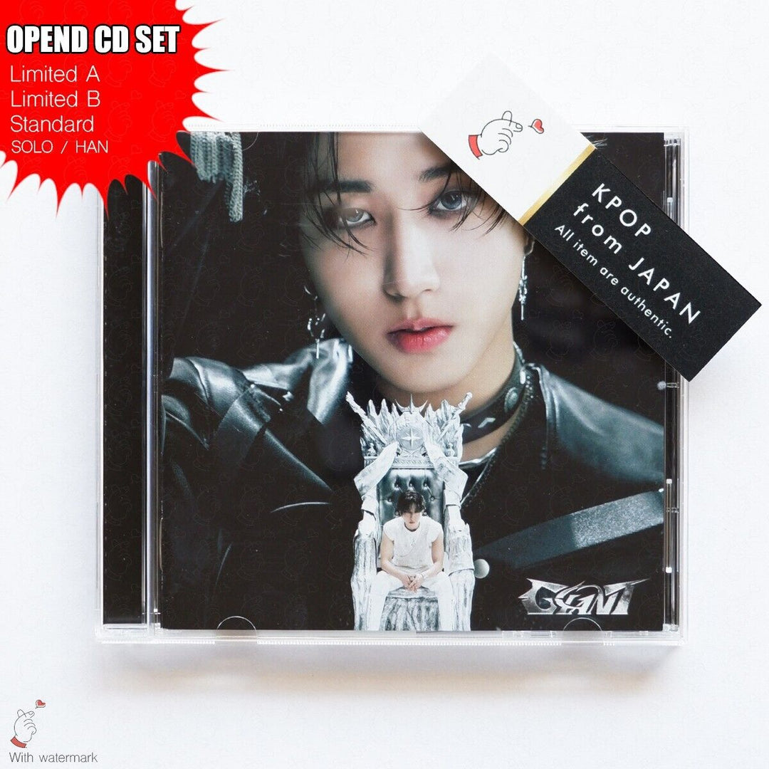 OPENED HAN STRAY KIDS GIANT LIMITED A , B , STANDARD , SOLO 4CD SET JAPAN