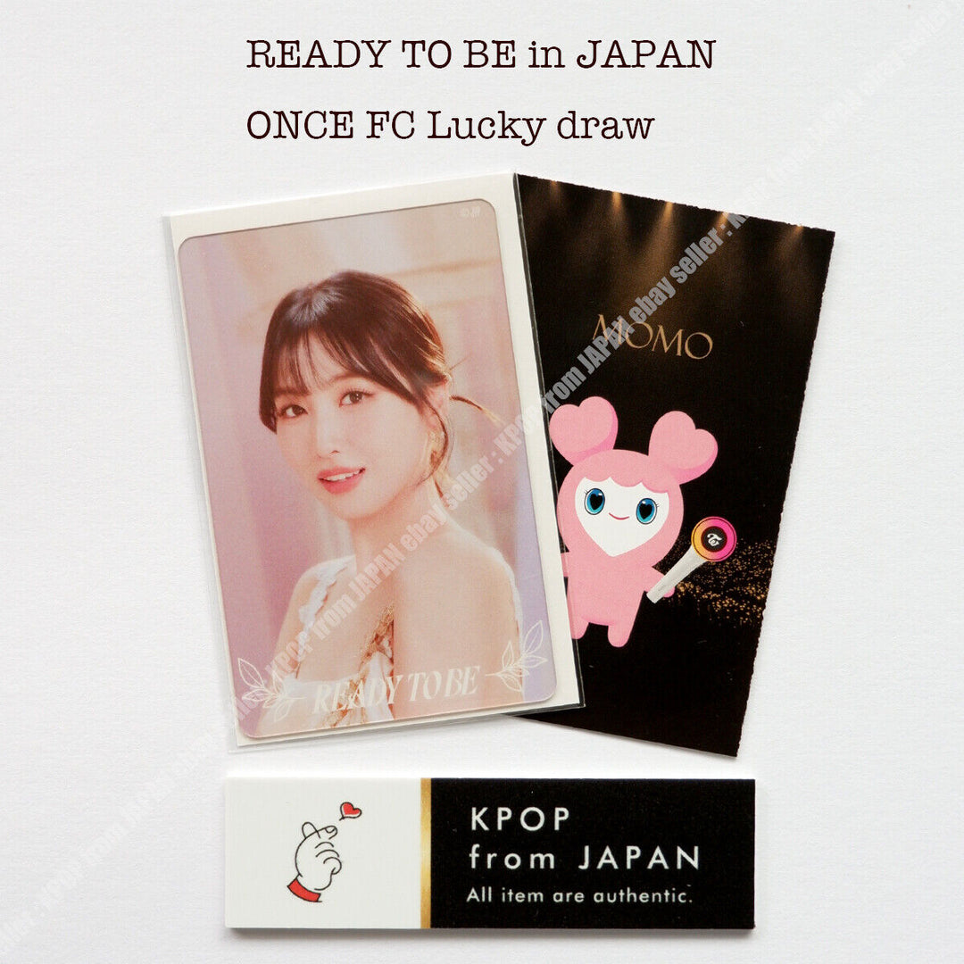 TWICE WORLD TOUR 'READY TO BE' en JAPÓN ONCE FC Tarjeta fotográfica oficial del sorteo 