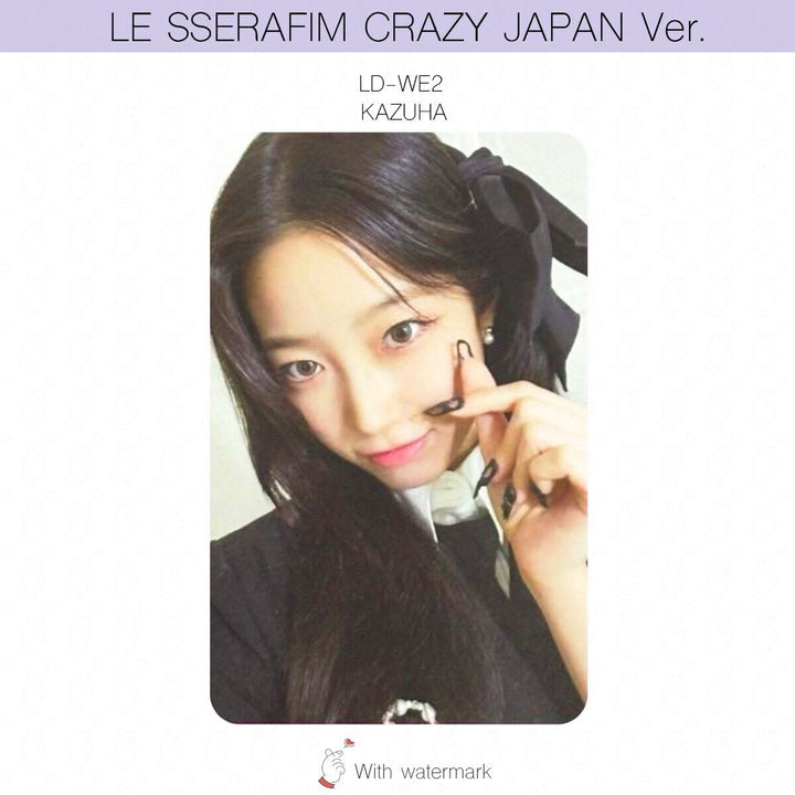 LE SSERAFIM CRAZY JAPAN ver. ALBUM POB LUCKY DRAW PHOTOCARD WEVERSE UMS HMV UNIT