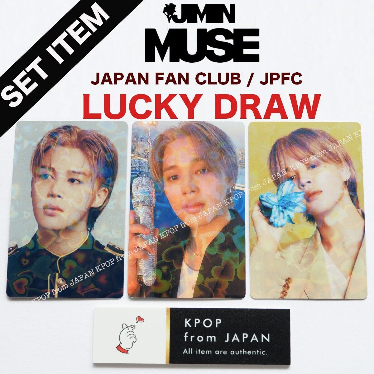 JIMIN MUSE JPFC LUCKY DRAW PHOTOCARD SET JAPAN EDITION FAN CLUB BTS –  world-store