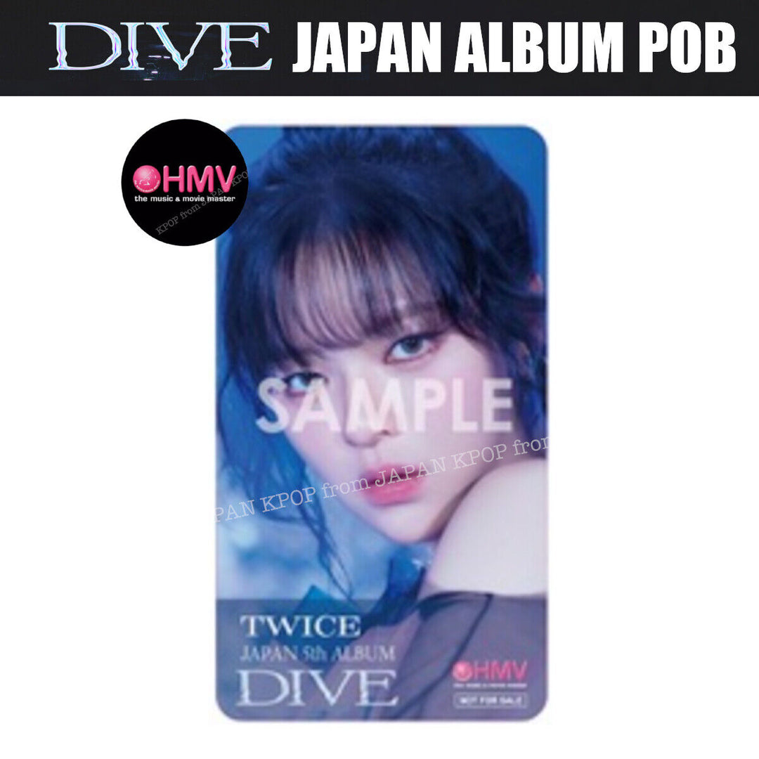 PRE TWICE JAPAN DIVE Japan  Official POB Tower Record HMV Photocard Bookmark