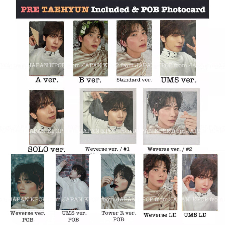 TXT JAPAN CHIKAI Included POB Lucky draw Photocard SOLO Weverse UMS Tower Record