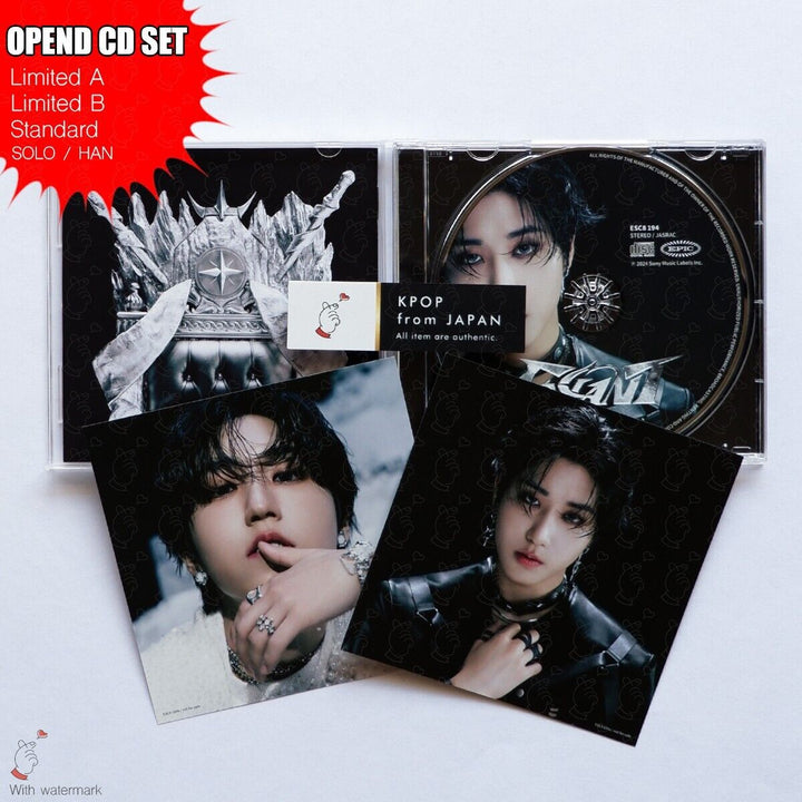 OPENED HAN STRAY KIDS GIANT LIMITED A , B , STANDARD , SOLO 4CD SET JAPAN