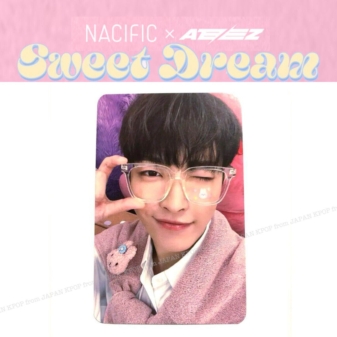 ATEEZ x NACIFIC 7TH SWEET DREAM OFFICIAL PHOTOCARD SEONGHWA MINGI HONGJOONG SAN