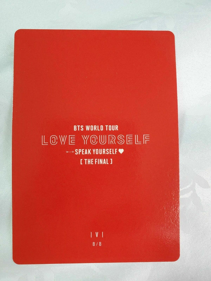 BTS Official Mini PhotoCard V SPEAK YOURSELF THE FINAL in Seoul 2019