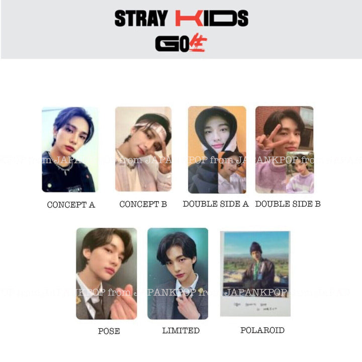 Stray kids IN LIVE Official Photo card Bang chan Lee know Han Felix Hyunjin I.N