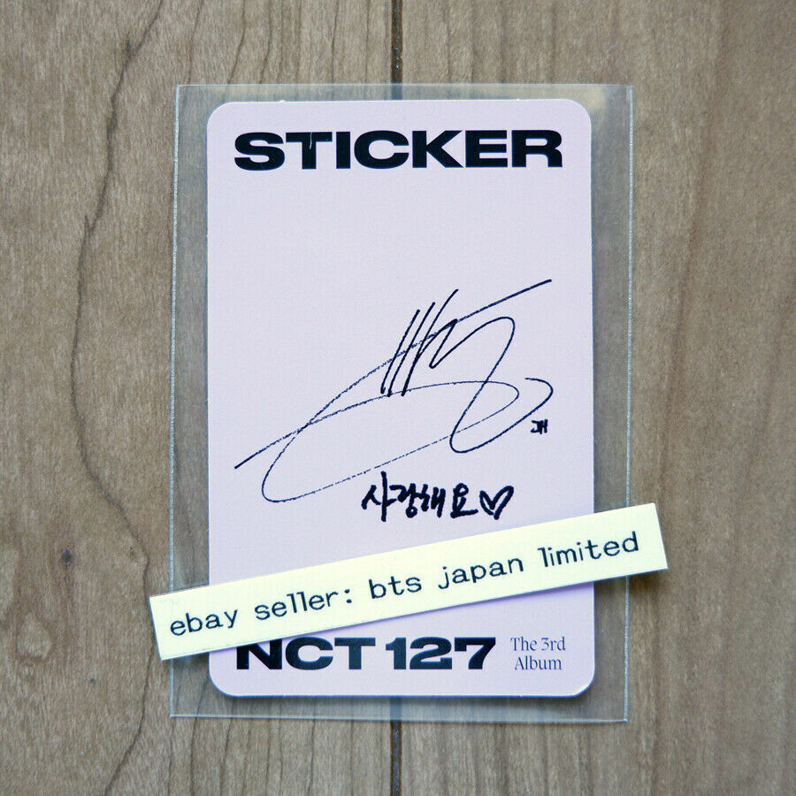 NCT 127 JAEHYUN Sticker Official Photocard Photo card PC NCT127