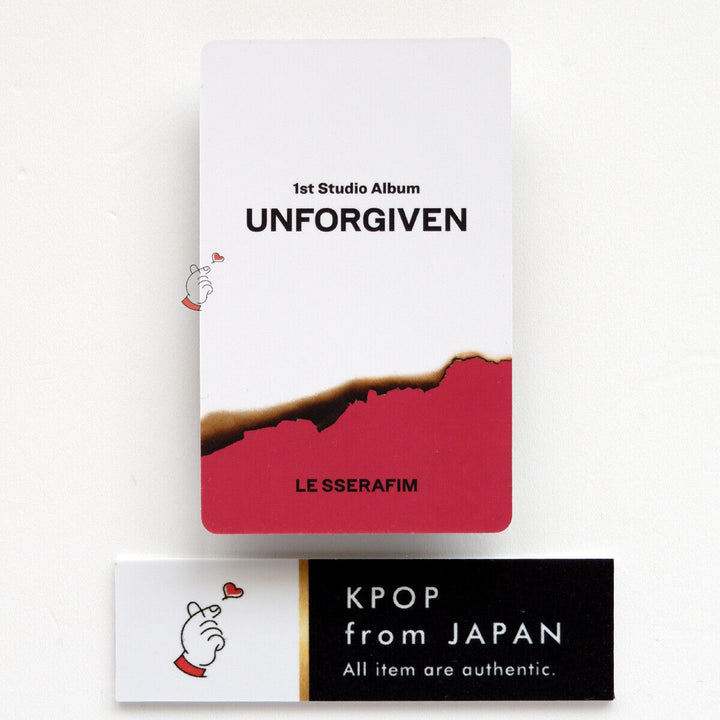 CHAEWON LE SSERAFIM UNFORGIVEN POB Photocard weverse UMS Universal music japan