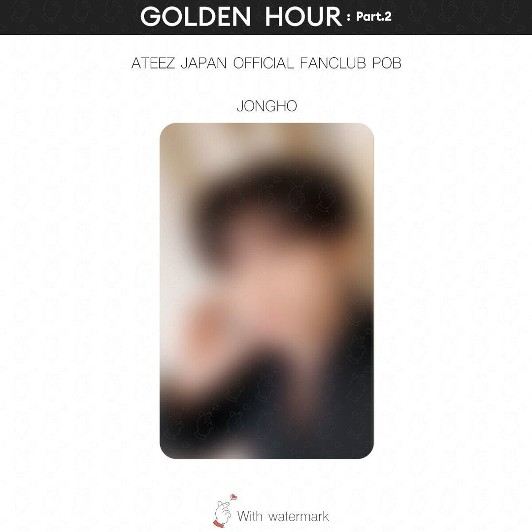 PRE ATEEZ GOLDEN HOUR Part.2 JAPAN STORE BENEFIT POB PHOTOCARD JPFC UMS HMV pt2