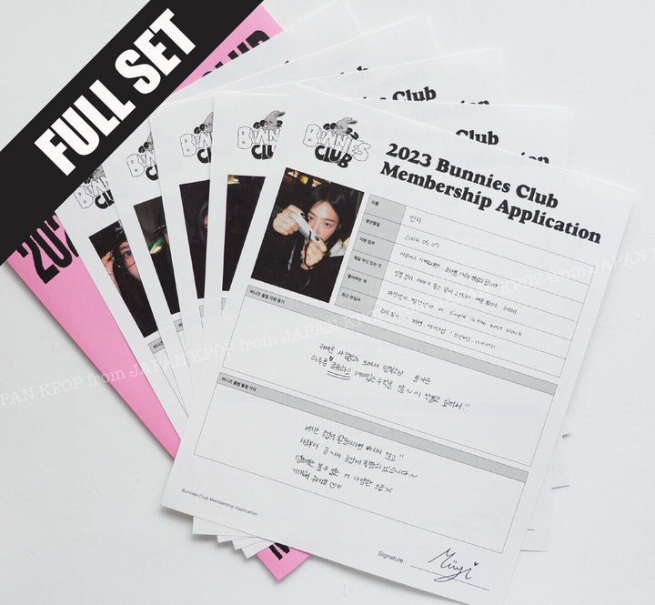 FULL SET NewJeans BUNNIES CLUB Fan Club Membership Kit Photocard PhotoBook Tokki