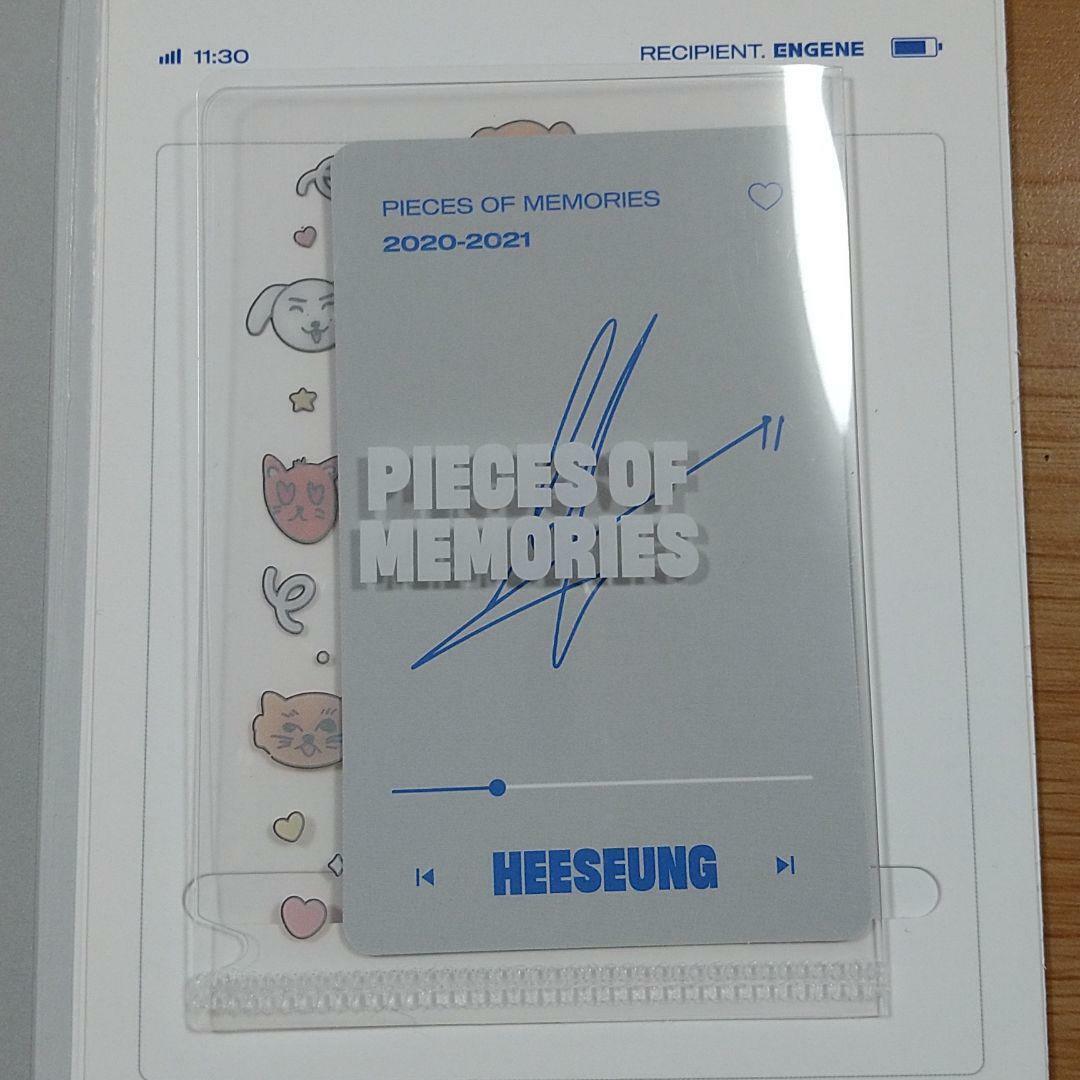 ENHYPEN HEESEUNG Memories : Step 1 Official Photocard DVD DIGI CODE POM