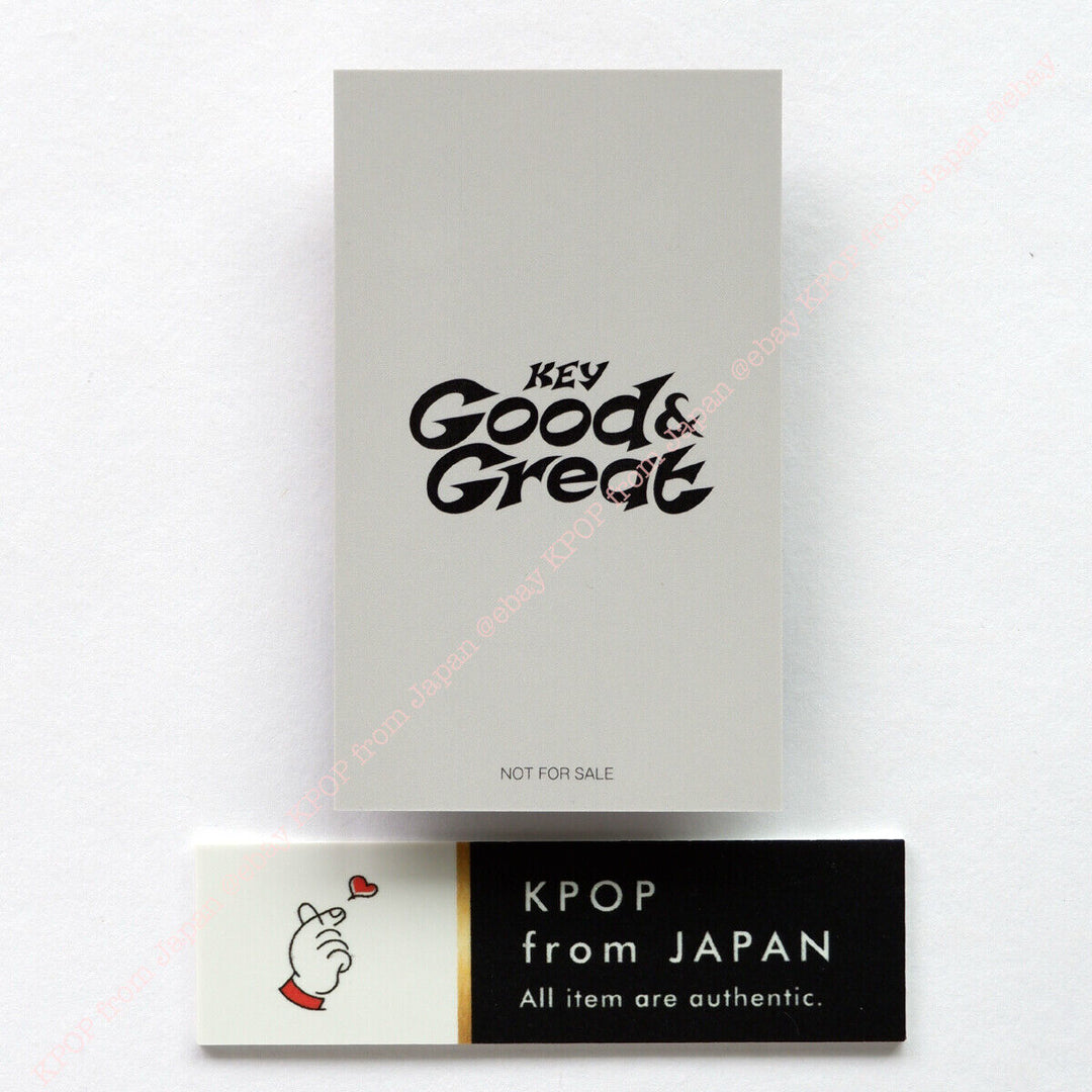 KEY Good & Great Weverse Japan / UMS Official Limited photocard SHINEE