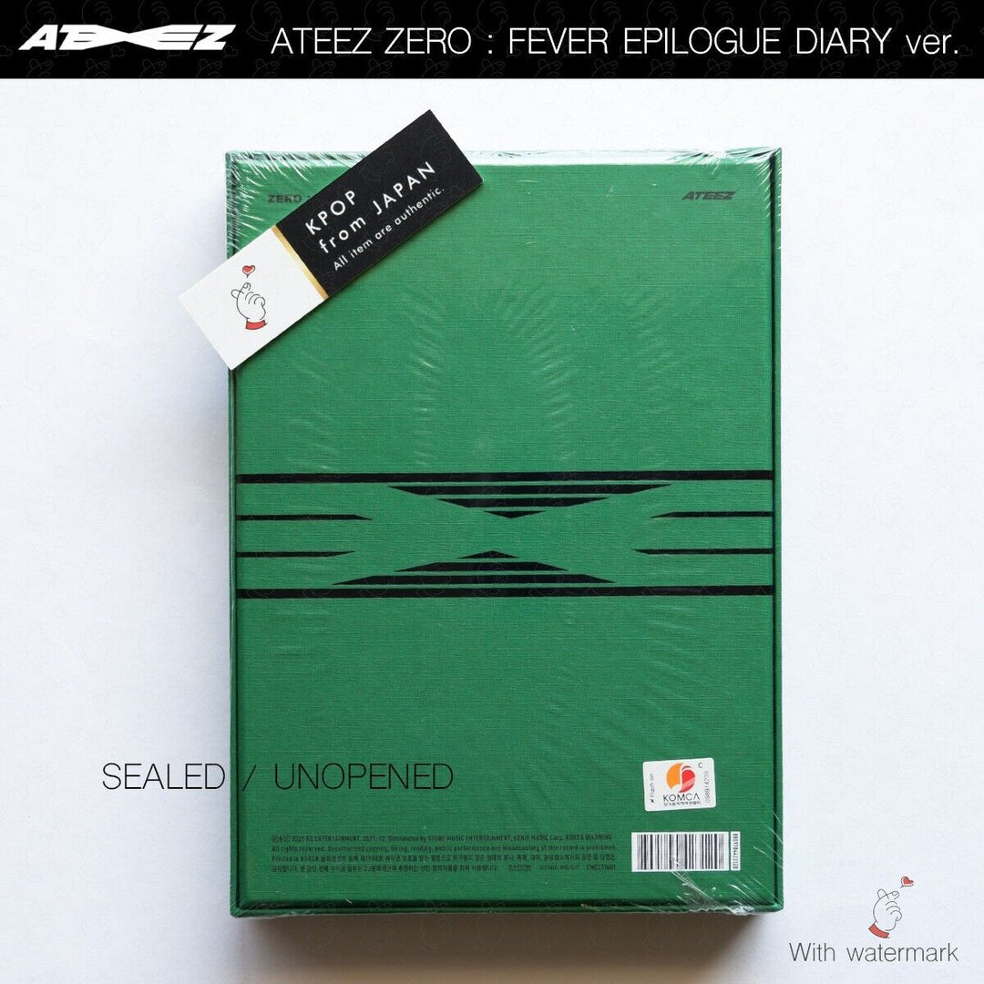 SEALED ATEEZ Zero Fever Epilogue A ver. Z ver. DIARY ver. 3Types Full Set