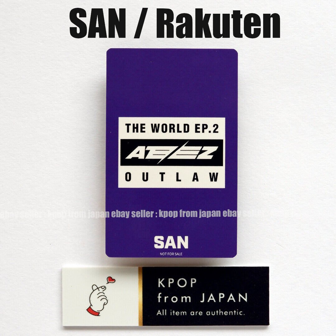 SAN ATEEZ THE WORLD EP.2:OUTLAW POB Lucky draw photocard Rakuten UMS japan